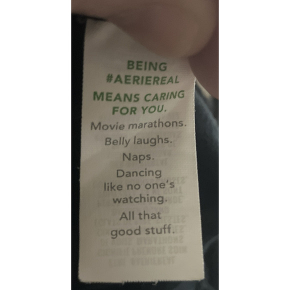 Aerie Size XL Women's Lace Racerback Built In Bra Cropped Tank Top Black Ribbed - Picture 12 of 14